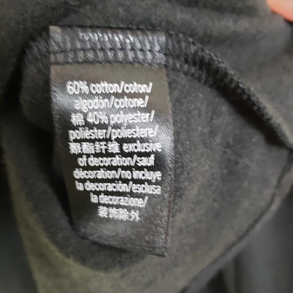 Victoria Sport Black Long Sleeve Casual Crop Top Shirt Women's Size Medium - Picture 6 of 7